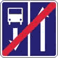Ceļa ar joslu pasažieru sabiedriskajiem transport­līdzekļiem beigas | CSN